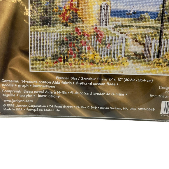 Vintage 1999 Janlynn Counted Cross Stitch Telegraph Hill Lighthouse Kit 8 x10‎ - Picture 3 of 5